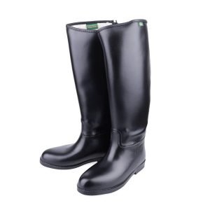Buty do jazdy konnej USG Happy Boot Winter. Czarne kalosze USG, bez wzorów. W wyprzedaży za 289,50 zł.
