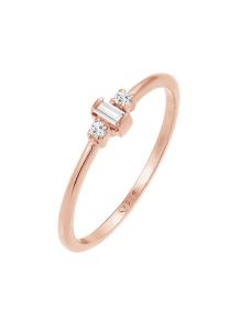 Elli PREMIUM Damski soliter zaręczyny filigranowy z topazem w pozłacanym srebrze 925 Sterling Silver Pierścionki 1 ct. Szare pierścionki Elli PREMIUM, z topazem, pozłacane. Za 223,99 zł.