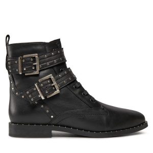 Botki Ted Baker. Czarne botki Ted Baker, bez wzorów, bez obcasa, na płaskiej podeszwie, bez zapięcia. Za 539,99 zł.