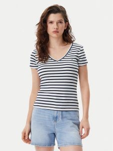 Tommy Jeans T-Shirt Essential DW0DW17385 Granatowy Slim Fit. Niebieskie t-shirty Tommy Jeans, xxs, bez wzorów, z bawełny, bez kołnierzyka, bez ramiączek. Za 89,99 zł.