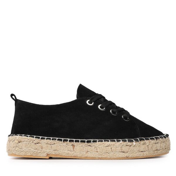 Espadryle Jenny Fairy. Czarne espadryle Jenny Fairy, bez wzorów, bez obcasa. Za 119,99 zł.