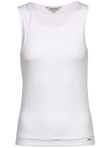 Herrlicher Top "Camila" w kolorze białym rozmiar: S. Białe topy Herrlicher, s, bez wzorów, bez kołnierzyka, bez ramiączek. Za 104,95 zł.