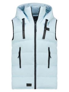 ANAPURNA Kamizelka pikowana "Dolbana" w kolorze błękitnym rozmiar: XL. Niebieskie kamizelki ANAPURNA, xl, bez wzorów, bez kołnierzyka, bez ramiączek, bez kaptura. Za 173,99 zł.