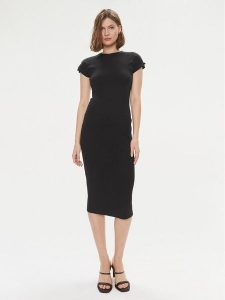 Calvin Klein Sukienka letnia Q-Nova K20K206537 Czarny Slim Fit. Czarne kombinezony Calvin Klein, na lato, xs, bez wzorów, z syntetyku, bez kołnierzyka, bez ramiączek. Za 589,99 zł.