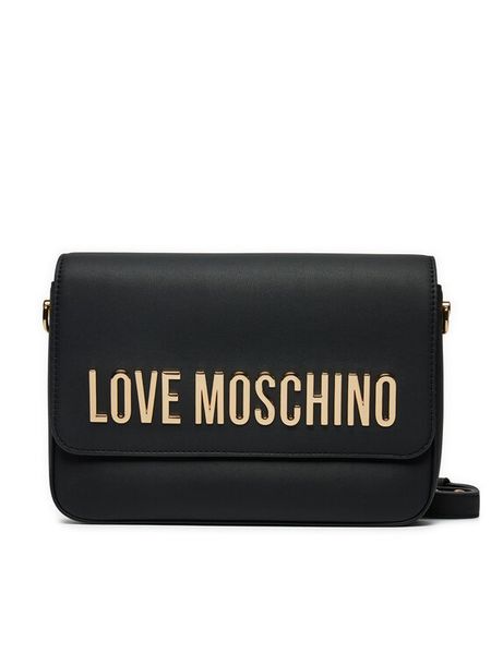 LOVE MOSCHINO Torebka JC4023PP1LKD0000 Czarny. Czarne listonoszki LOVE MOSCHINO, bez wzorów, ze skóry, bez dodatków. Za 559,99 zł.