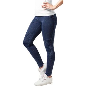 Damskie klasyczne legginsy dżinsowe gt. Niebieskie legginsy Urban Classics, bez wzorów, z bawełny. Za 157,00 zł.