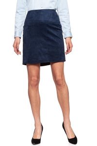 SPÓDNICA JEANSOWA TOM TAILOR FAKE VELOUR LEATHER SKIRT DEEP NAVY BLUE. Niebieskie spódnice Tom Tailor, na co dzień, xl, bez wzorów, z jeansu, eleganckie. W wyprzedaży za 59,99 zł.