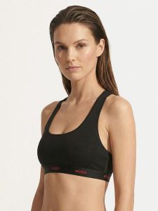 HUGO Biustonosz top 50557092 Czarny. Czarne biustonosze Hugo, bez wzorów, z bawełny. Za 149,99 zł.