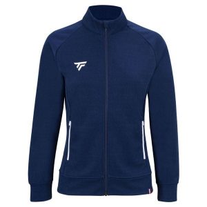 Damska bluza dresowa Tecnifibre Team. Niebieskie bluzy TECNIFIBRE, bez wzorów, z dresówki, bez kaptura. W wyprzedaży za 229,00 zł.
