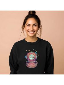 WOOOP Bluza "Inner space square" w kolorze czarnym rozmiar: XL. Czarne bluzy Wooop, xl, bez wzorów, z bawełny, bez kaptura. Za 100,99 zł.