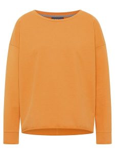 ELBSAND Bluza "Riane" w kolorze pomarańczowym rozmiar: XS. Pomarańczowe bluzy ELBSAND, xs, bez wzorów, bez kaptura. Za 105,38 zł.