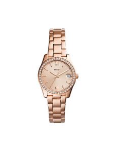 Fossil Zegarek Scarlette ES4318 Różowy. Czerwone, analogowe zegarki Fossil. Za 719,99 zł.