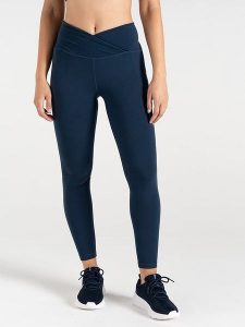 Dare 2b Legginsy sportowe "Revived" w kolorze granatowym rozmiar: 44. Niebieskie legginsy Dare 2b, bez wzorów, z materiału, outdoorowe. Za 87,81 zł.