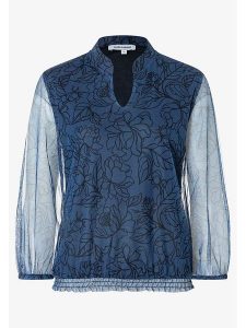 More & More Bluzka w kolorze granatowo-czarnym rozmiar: 46. Niebieskie bluzki More & More, bez wzorów, bez kołnierzyka, bez ramiączek. Za 109,26 zł.