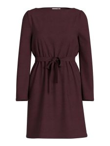 Vila Sukienka "Vileinas" w kolorze bordowym rozmiar: S. Czerwone sukienki Vila, s, bez wzorów, bez kołnierzyka, bez ramiączek, midi. Za 87,61 zł.