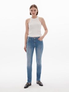 LTB Dżinsy "Aspen" - Slim fit - w kolorze błękitnym rozmiar: W25/L32. Niebieskie jeansy LTB, z aplikacjami. Za 74,63 zł.