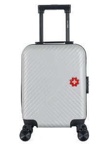 SWISS KOPPER Walizka "Spiez" w kolorze srebrnym - 32 x 42 x 20 cm rozmiar: onesize. Szare walizki SWISS KOPPER, bez wzorów, z materiału. Za 108,99 zł.