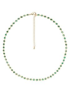 U.S. Polo Assn. Pozłacany naszyjnik z kamieniami ozdobnymi - dł. 37 cm rozmiar: onesize. Zielone naszyjniki U.S. Polo Assn., metalowe. Za 173,99 zł.