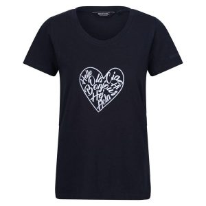 Koszulka Damska Filandra VIII Amore Heart. Niebieskie bluzki Regatta, s, bez wzorów, sportowe, bez kołnierzyka, bez ramiączek. Za 34,99 zł.