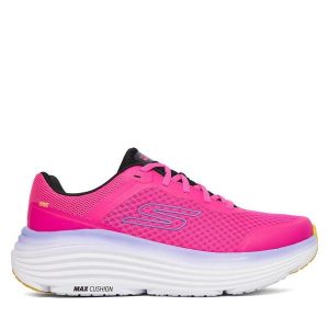 Buty do biegania Skechers. Czerwone buty sportowe Skechers, bez wzorów, bez zapięcia, do biegania. Za 289,99 zł.