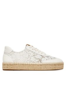 LAUREN RALPH LAUREN Espadryle 802P10496001 Biały. Białe espadryle Lauren Ralph Lauren, bez wzorów, z materiału, bez obcasa. Za 769,99 zł.