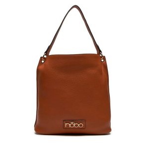 Torebka Nobo. Brązowe torebki klasyczne NOBO, bez wzorów, bez dodatków. Za 119,99 zł.