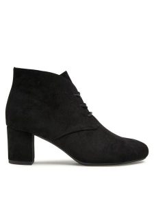 Clara Barson Trzewiki WYL2785-5 Czarny. Czarne botki Clara Barson, bez wzorów, z materiału, bez obcasa, na słupku, bez zapięcia. Za 139,99 zł.