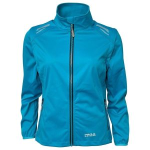 Damska wodoodporna kurtka softshell Pro-X Elements Hellen. Niebieskie kurtki PRO-X ELEMENTS, bez wzorów, z softshellu, bez kaptura. Za 446,50 zł.