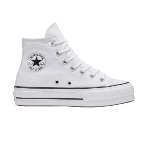 Buty Converse Chuck Taylor All Star Lift Platform Białe. Białe trampki Converse, bez wzorów, bez zapięcia. Za 402,55 zł.