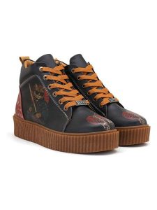 Goby Sneakersy w kolorze granatowo-pomarańczowym rozmiar: 36. Niebieskie trampki Goby, bez wzorów, za kostkę, bez zapięcia. Za 339,99 zł.