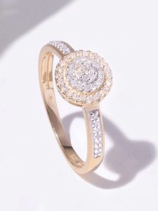 DIAMOND & CO Złoty pierścionek "Lucinda" z diamentami rozmiar: 56. Żółte pierścionki Diamond & Co, z diamentem, złote. Za 1 515,49 zł.