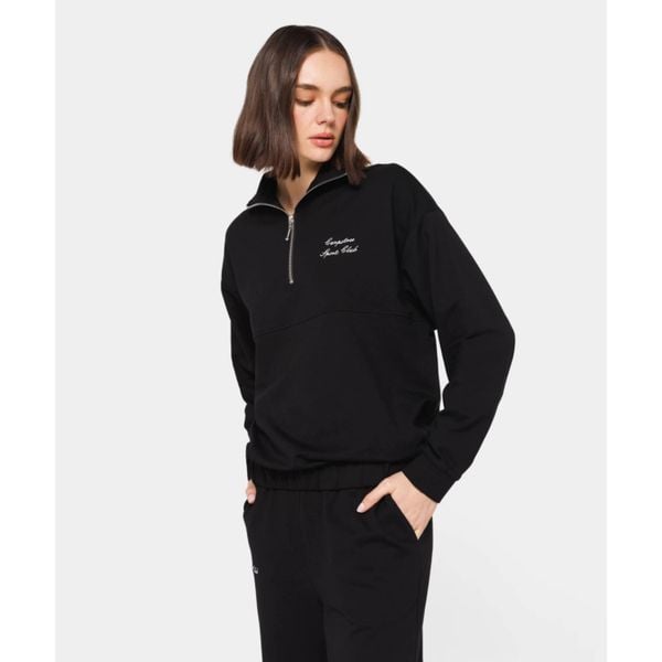 Bluza dresowa Carpatree Club Sport Czarna. Czarne bluzy Carpatree, xs, bez wzorów, z dresówki, bez kaptura. W wyprzedaży za 199,99 zł.