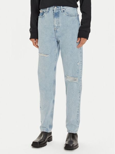 Calvin Klein Jeans Jeansy Authentic J20J224448 Niebieski Straight Fit. Niebieskie jeansy Calvin Klein Jeans, bez wzorów, z bawełny. Za 309,99 zł.