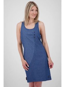 Alife and kickin Sukienka "CameAK" w kolorze niebieskim rozmiar: L. Niebieskie sukienki Alife and Kickin, na co dzień, l, bez wzorów, bez kołnierzyka, bez ramiączek, midi, proste. Za 86,99 zł.