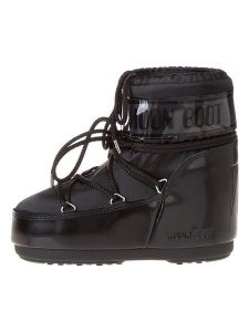 Moon Boot Botki zimowe "Icon Low Glance" w kolorze czarnym rozmiar: 36-38. Czarne botki Moon Boot, na zimę, bez wzorów, z materiału, bez obcasa, bez zapięcia. Za 588,81 zł.