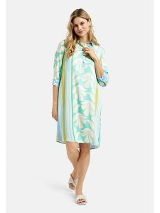 Milano Italy Sukienka w kolorze turkusowo-kremowym rozmiar: 44. Białe sukienki Milano Italy, bez wzorów, z wiskozy, bez kołnierzyka, bez ramiączek, midi. Za 252,99 zł.