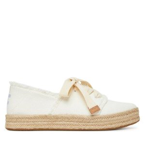 Espadryle Toms. Białe espadryle Toms, bez wzorów, bez obcasa. Za 389,99 zł.