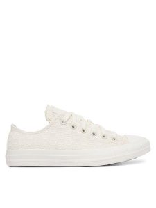 Converse Trampki Chuck Taylor All Star ​ A16907C Écru. Białe trampki Converse, bez wzorów, z materiału, bez zapięcia. Za 379,99 zł.