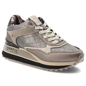 Brązowe Sneakersy Anekke Modne Obuwie Damskie Premium. Brązowe czółenka Anekke, bez wzorów, z materiału, bez obcasa, na koturnie, bez zapięcia. Za 369,00 zł.