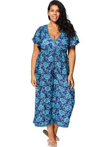 Aller Simplement Kombinezon w kolorze granatowo-turkusowym rozmiar: 50/52. Niebieskie kombinezony Aller Simplement, bez wzorów, bez kołnierzyka, bez ramiączek. Za 55,95 zł.