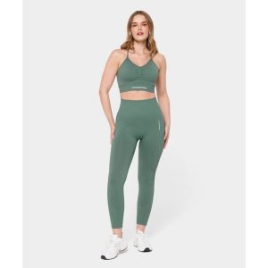 Legginsy bezszwowe Carpatree Allure zielone. Zielone legginsy Carpatree, bez wzorów. W wyprzedaży za 169,99 zł.