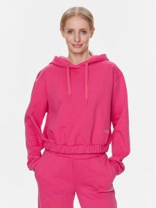 Guess Bluza Eleanora V4RQ09 KC5O0 Różowy Regular Fit. Czerwone bluzy Guess, xxs, z aplikacjami, z bawełny, bez kaptura. Za 259,99 zł.