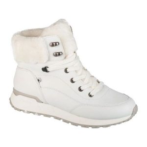 Buty Rieker Evolution W0670-80 białe. Białe buty zimowe z materiału, bez obcasa, bez zapięcia. Za 626,25 zł.