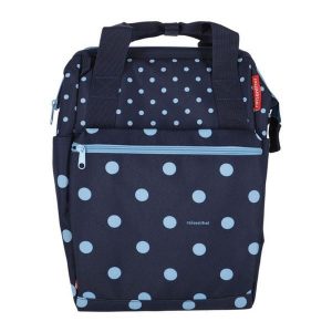 Torba na bagaż ROOMY GT, niebieska w kropki. Niebieskie shopper bag KLICKFIX, bez wzorów, bez dodatków. Za 482,49 zł.