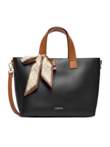 Lasocki Torebka CEO-LSK-K-038-06 Czarny. Czarne torebki klasyczne Lasocki, bez wzorów, z materiału, bez dodatków. Za 199,99 zł.