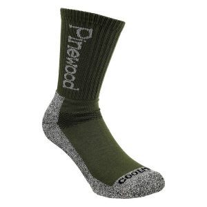 Skarpety trekkingowe Pinewood Coolmax Medium 2 pary. Zielone skarpetki PINEWOOD, bez wzorów. Za 79,99 zł.