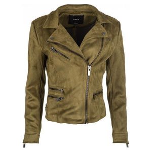 Only Damska Kurtka Luna Faux Suede Bond Ed Bike R Otw. Beech (Rozmiar 36). Kurtki marki ONLY. W wyprzedaży za 200,00 zł.