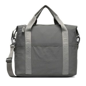 Torebka Roxy. Szare shopper bag Roxy, bez wzorów, bez dodatków. Za 99,99 zł.