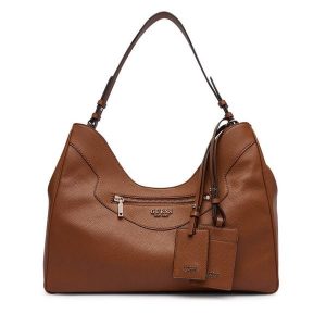 Torebka Guess. Brązowe torebki klasyczne Guess, z aplikacjami, bez dodatków. Za 634,99 zł.