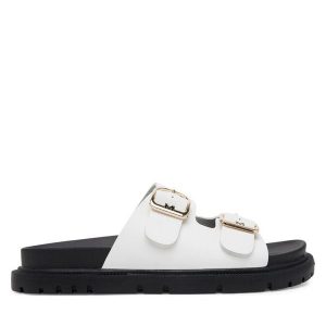 Klapki MEXX. Białe klapki Mexx, bez wzorów, bez obcasa. Za 249,99 zł.